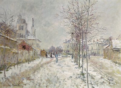 Sneeuweffect door Claude Monet